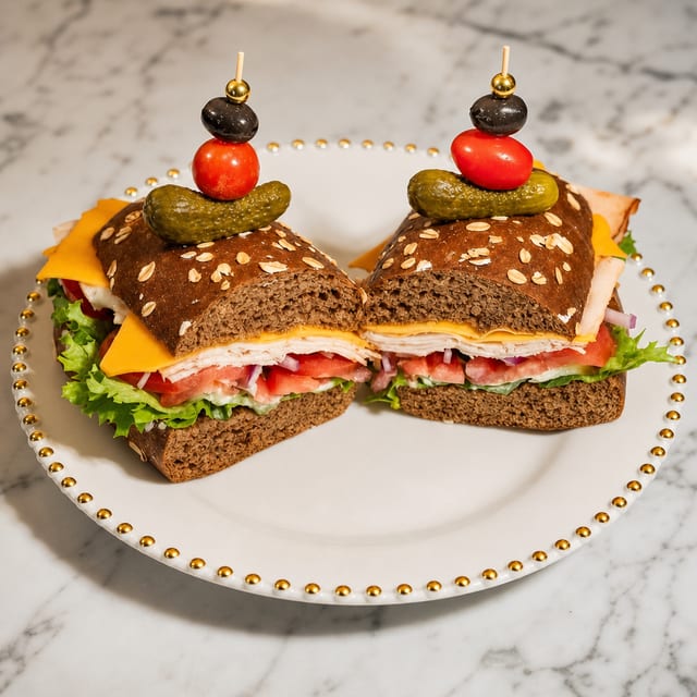 The Gobbler Deluxe Sandwich.